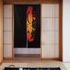JCETUNO Noren Doorway Curtain Japanese Style Printed Cotton Linen Window Treatment Door Tapestry for Home Decoration,Wide 35",Lantern view 1