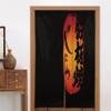 JCETUNO Noren Doorway Curtain Japanese Style Printed Cotton Linen Window Treatment Door Tapestry for Home Decoration,Wide 35",Lantern view 4