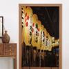 JCETUNO Doorway Curtain Tapestry, Bedroom Kitchen Bathroom Door Decor Room Partition,Wide 29.5",Lanterns view 3