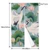 JCETUNO Chinese Japanese Noren Doorway Curtain Linen Printed Hanging Door Tapestry for Sushi Kitchen Home Decoration,Wide 43",Crane view 3