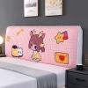CAMZ Cartoon Bed Headboard Slipcover for Kid Room, Quilted Old Bed Headboard Cover Dustproof Protector Cover for Queen King Full Twin Cal King Size-Female||Full:130cm/51in view 1
