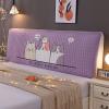 Cartoon Bed Headboard Slipcover for Kid Room, Quilted Old Bed Headboard Cover Dustproof Protector Cover for Queen King Full Twin Cal King Size-Cats||Twin:100cm/39in view 1