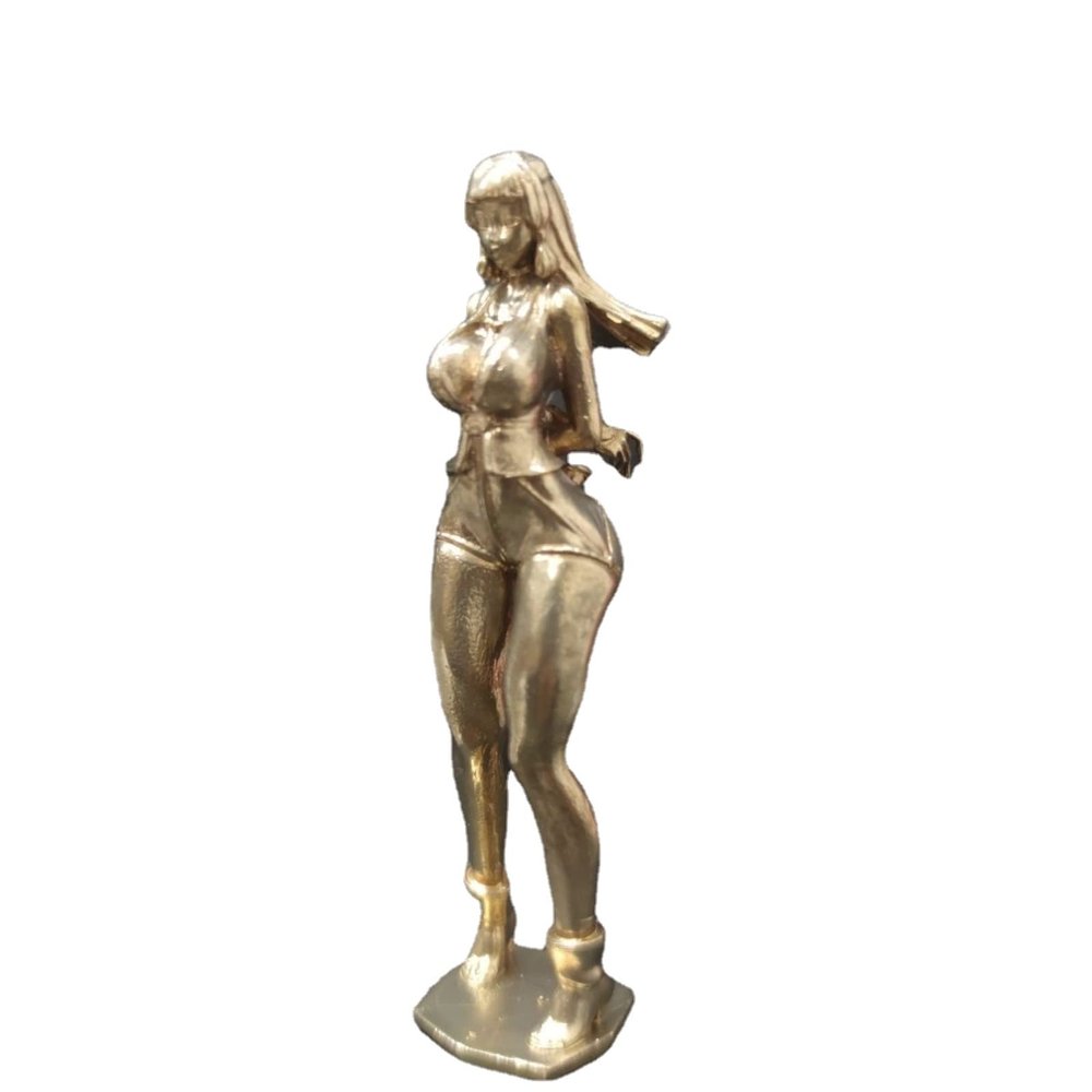 4.72in Gold Sexy Beauty Girl Female Standing Posture Sculpture,Nude Bundled Doll Model Ornaments Miniatures Statue,Body Art Crafts Desk Ornaments Home Bar Decoration