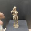 4.72in Gold Sexy Beauty Girl Female Standing Posture Sculpture,Nude Bundled Doll Model Ornaments Miniatures Statue,Body Art Crafts Desk Ornaments Home Bar Decoration view 3