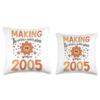 18 Birthday Making the world a better place since 2005 Throw Pillow view 3