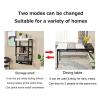 BELUND Folding Wall Table Desk, 2 in 1 Floating Desk Laundry Folding Table for Small Space, Wall Hanging Flower Rack,Suitable for Laundry Room (Color : B) view 3