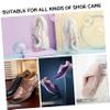 6PCS Box storage cubes container with lid storage bins closet organizer containers with lids clear container clear plastic organizer bins shoe clamshell sneaker box white view 3
