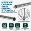 Express KitchQuip Stainless Steel Chrome Wire Shelving Posts  Set of 4 Poles (18")  Heavy Duty, Commercial Grade for Wire Racks & Storage Shelving Units view 3