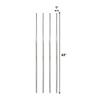 63" Chrome Wire Shelving Posts  Set of 4 Heavy Duty Stainless Steel Poles for Commercial Storage Racks & Wire Shelving Units view 2