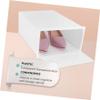 6PCS Box shoe container storage cubes Stackable Shoe Racks shoe organizer for closet Shoes Storage Bin storage bins plastic to go containers white fold clamshell shoe box view 3