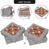 ProPik 4 Pcs Christmas Ornament Storage Boxes with Dividers, Transparent Top Zipper Closure, 4 Individual Ornament Holder Trays, Keeps 64 Holiday Ornaments, Ornament Organizer Storage Box (Gray) view 2