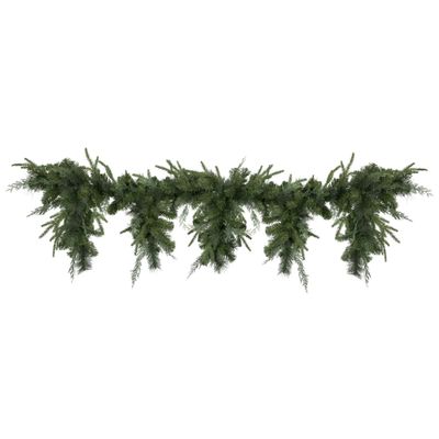 Northlight Mixed Pine Artificial Christmas Icicle Garland Unlit, 6' x 18", Green