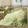 Liora Manne Marina Indoor/Outdoor Power Loomed Synthetic Blend Low Profile Area Rug - Transitional Graphic Botanical Beach Colorful (Palm Fan Green) (7'10" x 9'10") view 1
