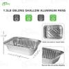 [400 Pack] 1.5 LB Oblong Take Out Foil Baking Pans Shallow - 768 Aluminum Pan for Baking, Roasting, Potluck, Reheating, Catering, Party, BBQ, Baking by EcoQuality view 3
