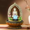 ARZARF Table Top Decoration Running Water Fountain Buddha Statue Waterscape Decoration Tabletop Fountain with Feng Shui Ball view 4
