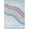 Well Woven Kids Rugs Curved Rainbow 6' x 9' Multi Grey Kids Area Rug view 3