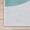Well Woven Kids Rugs Curved Rainbow 6' x 9' Multi Teal Kids Area Rug view 4