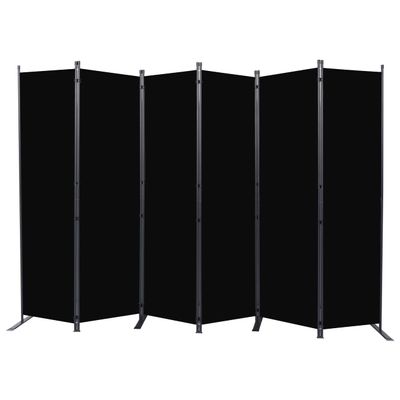 Room Divider 6FT Portable Room Dividers and Folding Privacy Screens, 132'' W Fabric Divider for Room Separation, 6 Panel Partition Room Dividers Freestanding Wall Divider Screen for Dorm Studio Office