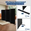 Room Divider 6FT Portable Room Dividers and Folding Privacy Screens, 132'' W Fabric Divider for Room Separation, 6 Panel Partition Room Dividers Freestanding Wall Divider Screen for Dorm Studio Office view 3