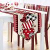 Valentine's Day Love Heart Table Runners,Non-Slip Burlap Table Runner,Retro Linen Table Scarfs Setting Decor for Farmhouse Wedding Party Dinner Home,13x70in view 3