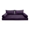 Prolinemax Style V2 Full Size Velvet Contrast Pipe Indoor Daybed Bolster Pillow Cushion Mattress Fitted Sheet |Cover ONLY| AD339 view 1