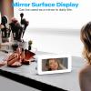 Alarm Clocks for Bedrooms, Mirror Clock with 8 RGB Atmosphere Light, Dual Alarms, 3 Alarm Modes, Snooze, Sleep Aid, Timer, USB Charger, Bedside Digital Alarm Clock for Kids, Adults, Heavy Sleepers view 2