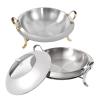 Chafing Dish Buffet Food Servers Warmers Tray Dish with Lid and Chafing Fuel Holder Stainless Steel Round Durable Chafing Dishes for Kitchen Party Dining Hotel Buffet (Gold) view 4
