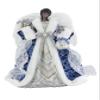 Windy Hill 14" Brilliant Blue Black Angel Tree Topper 514306 view 1