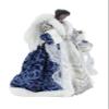 Windy Hill 14" Brilliant Blue Black Angel Tree Topper 514306 view 3