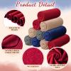 24 Packs Fleece Throw Blanket Soft Warm Lightweight Fleece Blanket Cozy Throw Bulk for Bed Couch Sofa Home Office Wedding Gifts Suitable for Seasons, 50 x 60 Inches(Morden Color) view 3