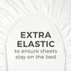 DIFFERENT SHEETING Cotton Bedding Set 4 PCS, Fully Elastic Fitted, Flat Sheet & 2 Pillow Cases with 14" Deep Pocket, 600 Thread Count-White Stripe,Twin-XL Size view 4