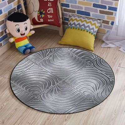 Zebra Print Soft Microfiber Polyester Non-Slip Round Mat/Runner, Plush Water Absorbent Accent Rug for Bathroom Vanity, Bathtub/Shower, Abstract Geometrical Modern Zebra,Black White Diameter 60 in