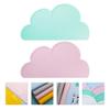 SHERCHPRY 2pcs Cartoon Cloud Silicone Placemat for Boys and Girls and Table Mat Easy to Clean - Dining Pad Random Color view 3