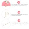 Homoyoyo 50pcs Metal Note Holder Dining Table Decor Stuffed Animal Net or Hammock Place Card Holders for Table Easel Stand Decoraciones para Baos Floral Cards Clips Desktop Package Flower view 4