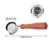 SEIWEI Coffee Bottomless Portafilter with Cup Filter Basket Wooden Handle for Expobar Rancilio Silva Gemilai Rocket E61 58mm/2.3in Coffee Machines view 2