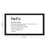 12x22in Hero Noun Definition Farmhouse Wood Sign Hero Novelty Definition Black Frame Wooden Plaque Birthday Housewarming Gift for Home Garden Yard Farmhouse Porch Cafe Bar Wall Decor view 2