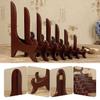ECYC 1 Pcs 5 inch Wooden Plate Display Stands, Wood Plate Holders Picture Easel Holder Stand Decorative Photo Frame Stand view 2
