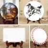 ECYC 1 Pcs 5 inch Wooden Plate Display Stands, Wood Plate Holders Picture Easel Holder Stand Decorative Photo Frame Stand view 4