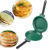 Fonzci Frying Pan Non-Stick, Easy-To-Clean, Double-Sided Flips Design Double Sided Frying Pan Pancake Pan Household Kitchen Cookware view 2