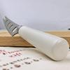 4 Pieces PRONGED Cheese knife 6.5inch Fine smooth finish SUS430 Stainless Steel 6inch Cheese Slicer Cheese Cutter with White Ceramic Handle good hand grip view 3