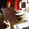 Hemoton Leather Menu Cover Holder Multifunctional Meal Price Folder for Restaurants Cafes and Bars Elegant Design Leather Finish Comfortable Touch view 4
