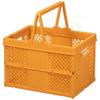 Zerodeko Household Storage Basket Lightweight Folding Plastic Picnic Basket with Handle for Organizing Sundries Berry Picking and Outdoor Use Versatile Design for Easy Access and Neat view 1