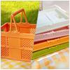 Zerodeko Household Storage Basket Lightweight Folding Plastic Picnic Basket with Handle for Organizing Sundries Berry Picking and Outdoor Use Versatile Design for Easy Access and Neat view 2