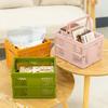 Zerodeko Household Storage Basket Lightweight Folding Plastic Picnic Basket with Handle for Organizing Sundries Berry Picking and Outdoor Use Versatile Design for Easy Access and Neat view 3