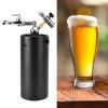 3 . 6L Stainless Steel Wine Barrel with Portable adjust Pressure Regulator for Homemade Beer , Pressurized Mini Keg , fornitro Coffee , Kombucha And Cocktails , Pressurized Mini Keg Wine Barrel Wine K view 2