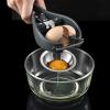 2pcs Egg Separator, Multifunctional 2-In-1 Egg Opener, Egg White and Yolk Separator, Stainless Steel Egg Openers Eggshell Cutters, Manual Eggshell Opener Topper, Kitchen Gadget Tool view 2