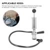 4 inch Thread Wine Keg Pump Stainless Steel Keg Party Pump with Tap for American D System Kegs, Beer Keg Dispenser Pump, Beer Keg Pump Keg Party Pump Beer Keg Dispenser Pump Beer Keg Tap Pump Sta view 2