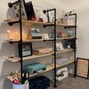 HITOMEN Industrial Iron Pipe Shelves, 2 Set 5-Tier 70.5" Tall 12" Depth, DIY Open Bookshelf Bookcase, Wall Mounted Vintage Retro Shelving, Rustic Farmhouse Pantry Kitchen Storage, Black Shelf Brackets view 2