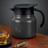 Coffee Carafes For Keeping Hot, Coffee Carafe Insulated, Thermal Coffee Carafe Tea Pot, Stainless Steel Vacuum Insulated Coffee Tea Dispenser Tea Water Separation with Removable Tea Infuser (Black) view 4