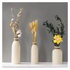 LQX Sculpture Vase HBSDF Tabletop Ceramic Vases, Creative Stoneware Pot Simple Small Vases Home Room Dining Table Flower Vases Artistic Modeling White Dried Flower Vases Crafts (Size : 5.3 * 26CM) view 4